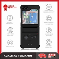 Custom Case Samsung Z Flip 6 5 4 3, Z Fold 6 5 4 3 5G Black Gameboy AE3183 Hardcase A13