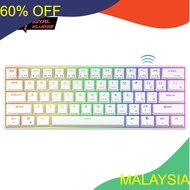 MALAYSIA..... RK61 Royal Kludge Bluetooth 5.0 & USB C Dual Mode RGB Backlit Mechanical Keyboard