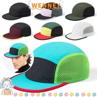 WEY Camping Hat, Sun Protection Retro Baseball Cap, Versatile Breathable Mesh 5-panel Sunshade Cap U