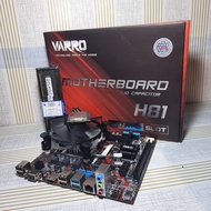 Paket Core i3 4170 3.7Ghz // Motherboard H81 Varro // Ram ddr3 8Gb