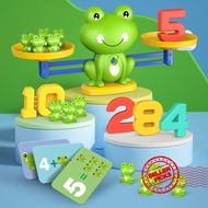 Frog Balance Scale Toy Frog Digital Balance Toy Math Puzzle Training Game Board Number Z0S4