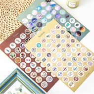48pcs Dot Morandi Color Stickers Decoration Sealing Label