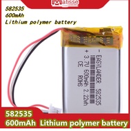 3.7V 582535  602535/600mAh Rechargeable Lithium Polymer Battery Li-ion Cell For DVR GPS LED Lights S
