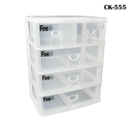 4-Layer Storage Box 5 Compartments Drawer Multipurpose Stationery Keyway Brand Model CK-555