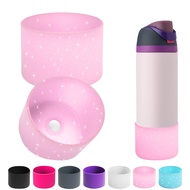 Silicone Cup Cover Thermos Bottom Protective Cover Fits Owala Thermos Cup Water Cup 24oz,32oz,40oz Glitter Silicone Non-slip Coaster Fits Owala Silicone Non Slip Coaster