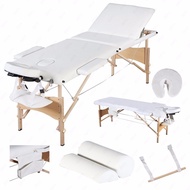Milk Beauty kh3104s.fds Massage Bed Wooden Bed Style with White Set Folding 30% Off EWAM