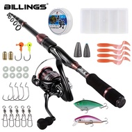 BILLINGS Fishing Rod Set Barang Mancing Set Fishing Combo Set Joran Pancing Set Pancing Set Batang P