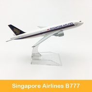 Singapore Airlines A380 B777 Plane 16cm Alloy Metal Plane Model Kit Toys