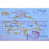 SALE Kalung emas 7 gram free surat panjang 45-6 cm