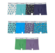 Fruit of the Loom® Toddler Boys Eversoft Boxer Briefs Assorted Print กางเกงในบ็อกเซอร์ สำหรับเด็กผู้