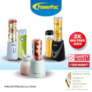 PowerPac Personal Juice Blender with 2X BPA Free Jugs (PPBL100/PPBL500/LLJ-D04A1)