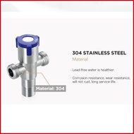 Stainless Steel 304 2 Way Angle Valve Faucet Shower Bathroom Accessories