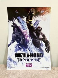 哥吉拉與金剛 新帝國 GODZILLA X KONG THE NEW EMPIRE 國際版A3電影海報 威秀限定海報
