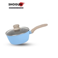 Shogun Mini Ceragan Ceramic 16 x 7.5cm Non-stick Saucepan 1.2L - Blue (IH)