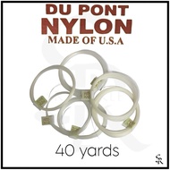 DU PONT NYLON MONOFILAMENT LEADER LINE 40 yards MADE USA DUPONT LEADER