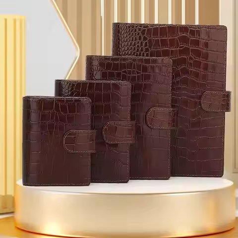 Yiwi Genuine Leather Pocket Size Planner Leather a8 A7 a6 a5 Notebook with Ring Mini Agenda Organize