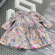 🇬🇧英國品牌Mothercare 3-6個月嬰兒秋冬長袖花卉洋裝.喜酒洋裝
