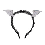 OJBK Dragon Headbands Bat Lace Devil Horns Headpiece Women Girls Hair