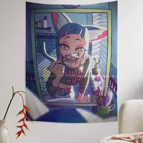 Music Zutomayo Cartoon Tapestry Art Science Fiction Room Home Decor Wall Hanging Sheets