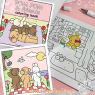 Coloring set P0m P0m & Friends part 1 - Spring and Summer Theme, A5-160GSM Paper