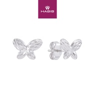 HABIB 750/18K White Gold Earrings GEB417