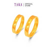 TAKA Jewellery Facet of Love 916 Gold Couple Ring