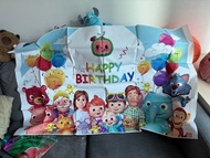 Cocomelon 生日海報+氣球