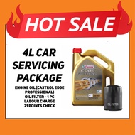 4L Castrol Edge Professional 5W40 Promotion Car Servicing Package [Asian Cars]