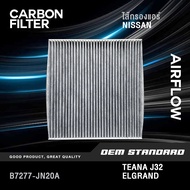 CARBON - ไส้กรองแอร์ NISSAN TEANA J32 2.0L 2.5L ปี 2008-2014 นิสสัน เทียน่า เจ J 32 carbon 2.0 2.5 #