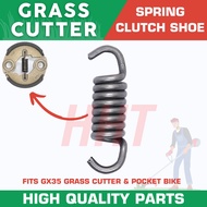 GX35 Clutch Shoe Lining Spring 4 Stroke Grass Cutter Pocket Bike Spare Parts Accessories Lawn Mawer HHT