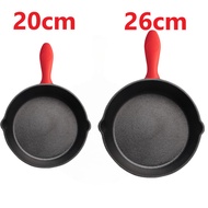 ร้านค้าแนะนำ Cast Iron Skillet Set กระทะเหล็กหล่อ มีด้ามจับ กระทะเหล็กหล่อก้นลึก 16/20/26cm