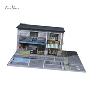 ภาพทิวทัศน์1/64ของ Diorama ลานจอดรถ Diorama แบบจำลองอาคารขนาดเล็ก