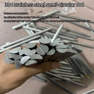 304 Stainless Steel Solid Half Round Rod Half Round Rod Half Round Steel Bar Half Round Straight Bar