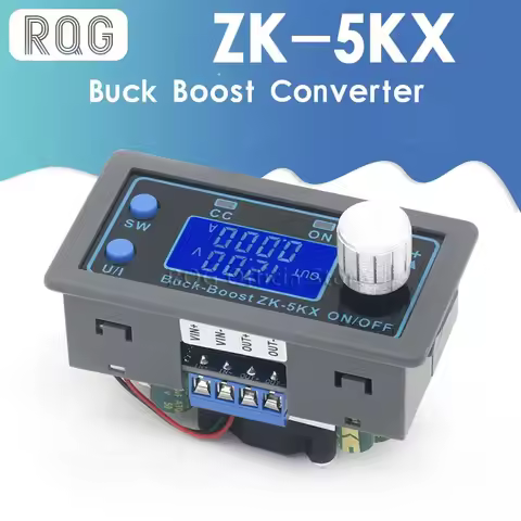 ZK-5KX DC DC Buck Boost Converter CC CV 0.6-36V 5A 5V 6V 12V 24V 80W Power Module Adjustable Regulat