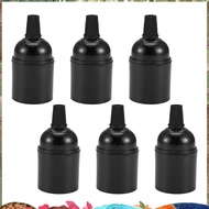 6-Pack Bakelite Lamp Holder E26/ E27 Light Socket Vintage Bulb Socket ES Screw Lampholder for Ceilin