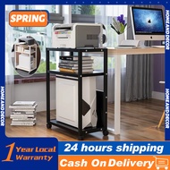 Movable cpu stand rack  Printer Table Side Table Home Office  Movable Storage Rack with Wheels Work Table