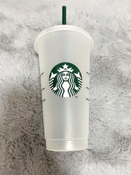 Starbucks cold drink Cup with straw 星巴克飲筒吸管杯
