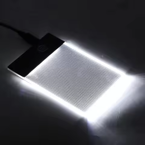 Non Slip 3.3 x 5.1in LED Light Board Adjustable Brightness USB Powered Drawing Tablet Ultra Thin LED