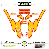 STRIPING SUZUKI CRYSTAL TUNE MOTIF X29 STICKER CRYSTAL TUNE CUSTOM STICKER ORIGINAL CRYSTAL MOTORCYC