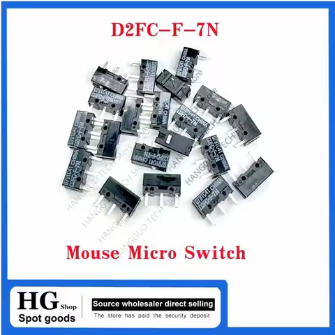 New Mouse Micro Switch D2FC-F-7N Mouse Button Fretting D2FC-E-7N D2FC