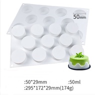 Silicone Mold Flat Round Shape 11 Holes