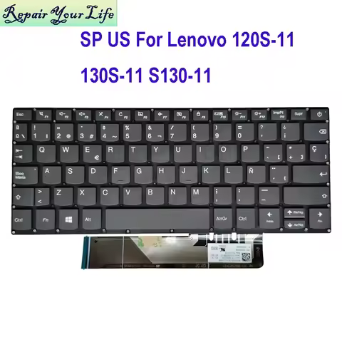 120S-11 IAP US Spanish Keyboard For Lenovo Ideapad 130S-11IGM 81KT S130-11IGM 81J1 PC1CP-SP SN20N252