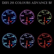 Defi 255 Colours Advance BF Smart Digital Meter Gauge with sensor Water Temp Volt Boost RPM Oil Pres