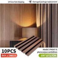 Fluted Wall Panel Wood Pvc Wpc Board Decor 10ft Hiasan Dinding Untuk Ruang Tamu 3d墙板 For Sign Room
