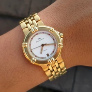 ISTIMEWA TERAWAT ! jam tangan vintage Maurice Lacroix rare langka gold quartz antik ori quartz diamo