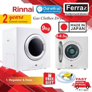 Rinnai RDT-9O-RM-S 9KG Gas Clothes Dryer 9KG / Rinnai RDT-62-RM-W6 Gas Clothes Dryer 6.5 KG / Rinnai