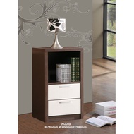 2 Drawers DIY Side Cabinet Living Hall Cabinet Bookshelf (Streamyx Unifi Phone Modem Rack)