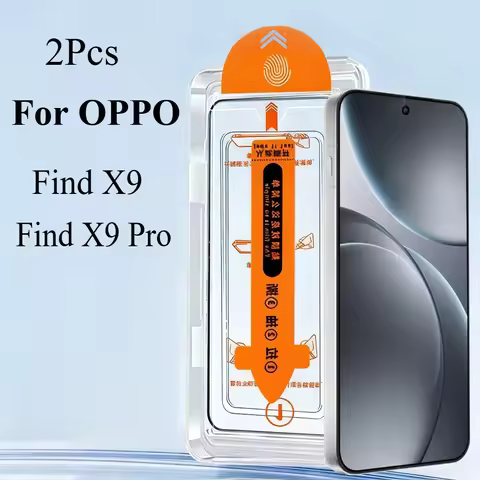 2PC Tempered Glass For OPPO Find X9 Pro Dust-free Installation Film Screen Protector For OPPO Find X