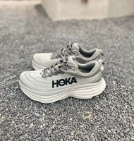 HOKA ONE ONE Bondi 8 邦代8 缓震长距离 公公路 跑步鞋 男款 灰色