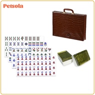 160 Tiles Clear Characters Acrylic Crystal Mahjong Tiles Laser Engraved Acrylic Mahjong Tile Set Sty